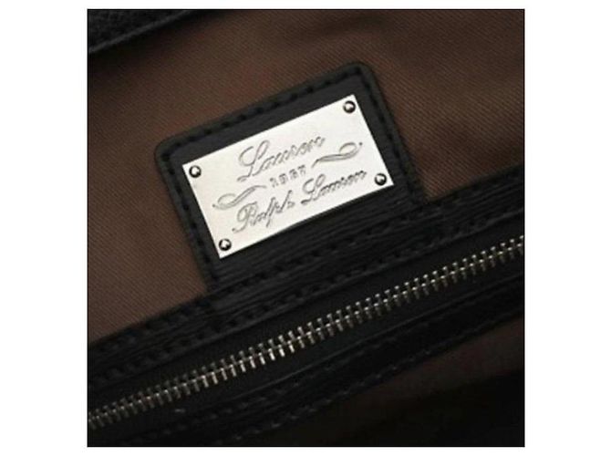 Borsa a mano Ralph Lauren in pelle nera Nero - vista 2