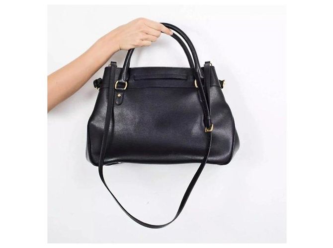 Borsa a mano Ralph Lauren in pelle nera Nero - vista 4
