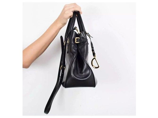 Borsa a mano Ralph Lauren in pelle nera Nero - vista 5