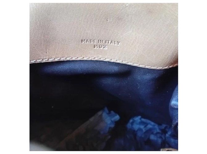 Céline Borsa a tracolla Celine Triomphe Monogram in tela Marrone Beige - vista 9