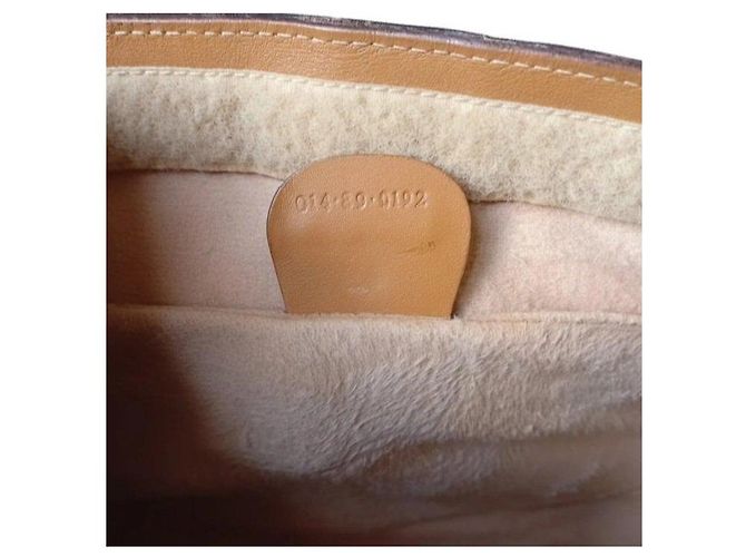 Clutch Gucci GG Supreme Monogram Marrone Monogramma - vista 4