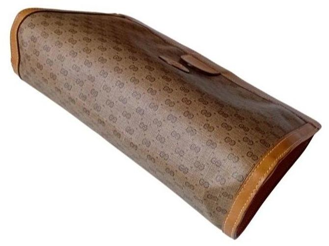 Clutch Gucci GG Supreme Monogram Marrone Monogramma - vista 6
