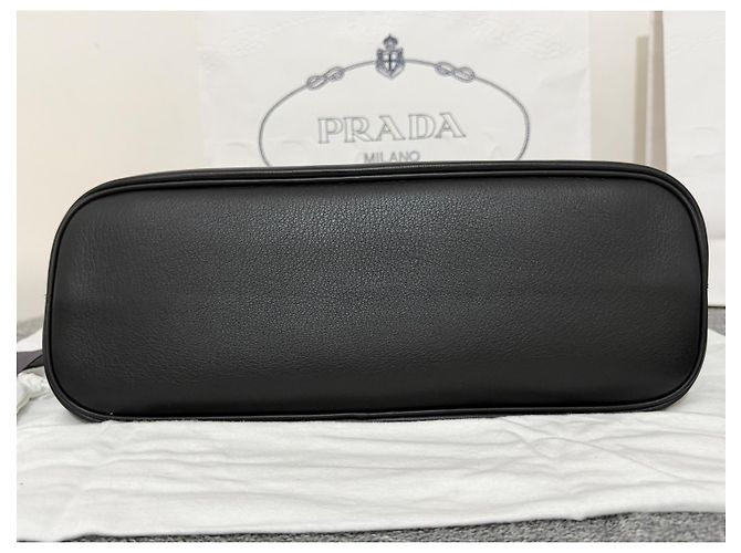 Prada Borsa Tote Saffiano Nera Nero - vista 11