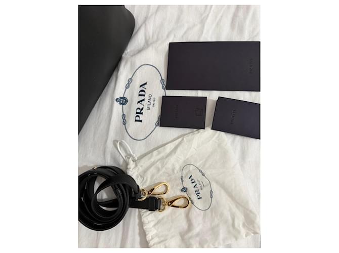 Prada Borsa Tote Saffiano Nera Nero - vista 9