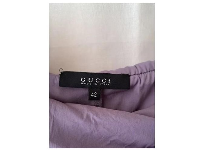 Gucci Top de seda lila drapeado Lavanda - vista 2