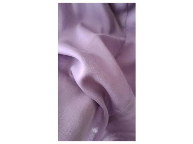 Gucci Top de seda lila drapeado Lavanda - vista 4