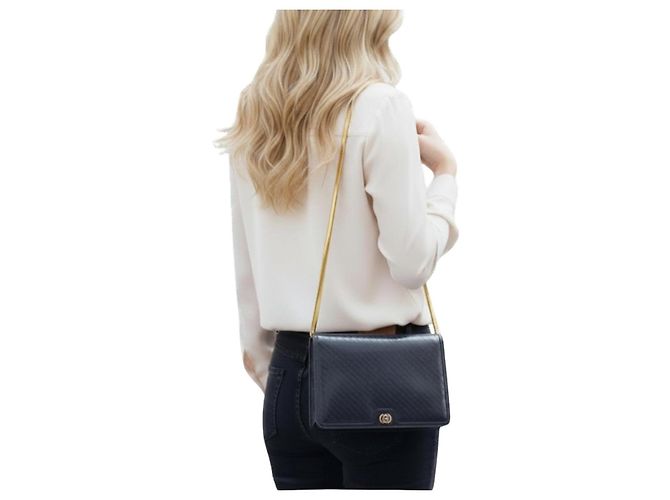 Borsa a tracolla Gucci Monogramma GG in pelle Nero - vista 2