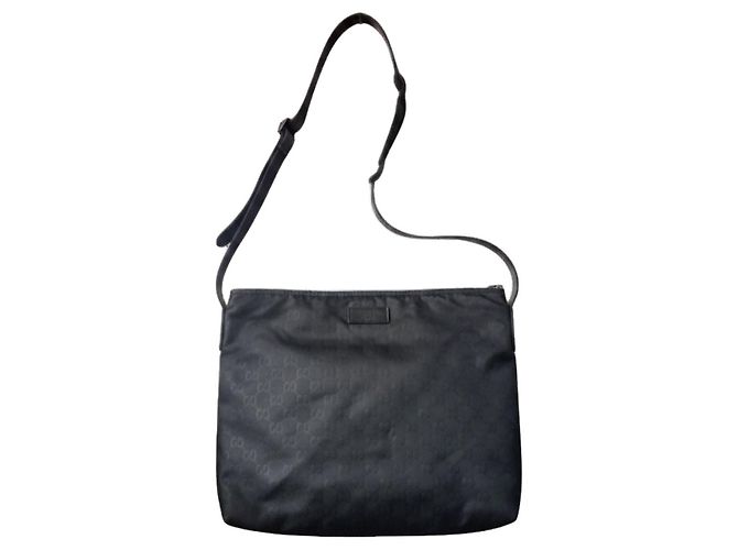 Gucci Borsa a tracolla in nylon GG Monogram Nero - vista 2
