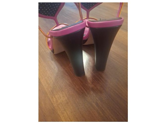 Sandali Albano in pelle con dettaglio cuore Rosa D'oro - vista 5