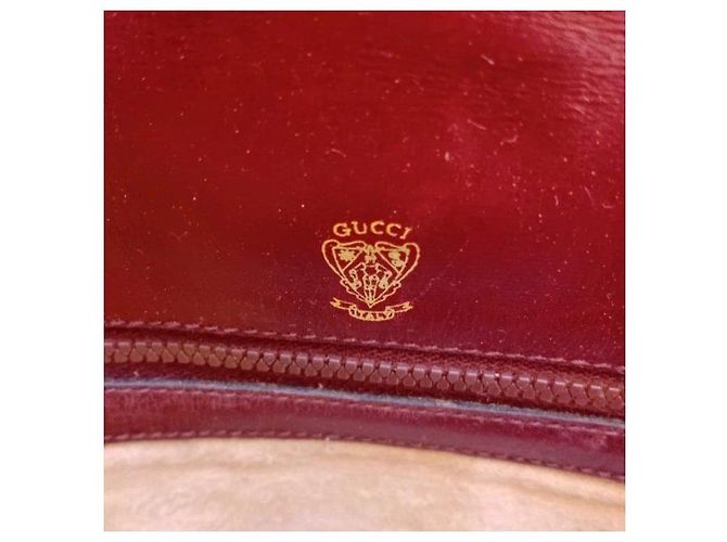 Borsa a tracolla Gucci Monogram GG Bordò - vista 3