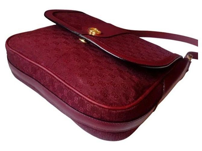 Borsa a tracolla Gucci Monogram GG Bordò - vista 7