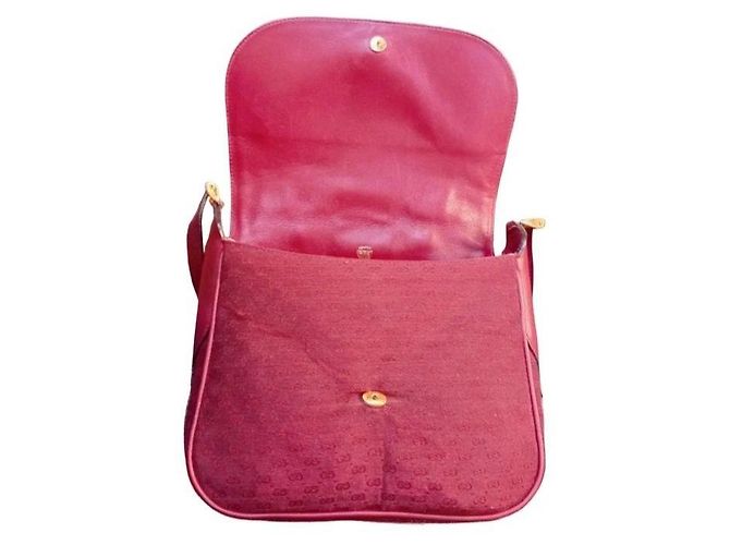 Borsa a tracolla Gucci Monogram GG Bordò - vista 9