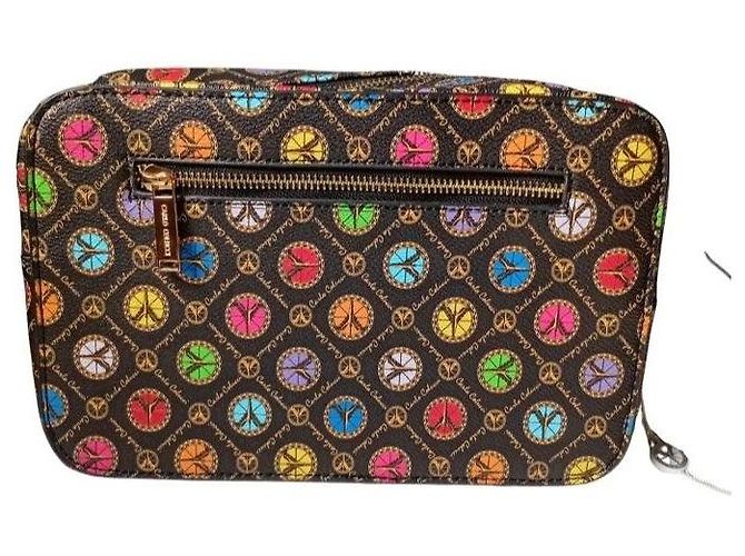 Autre Marque Carla Colucci Beauty Case Monogramma Marrone Multicolore - vista 3