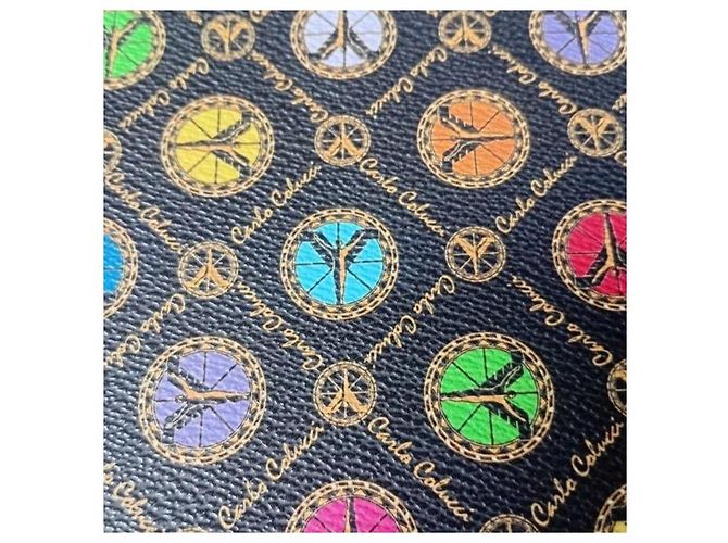 Autre Marque Carla Colucci Beauty Case Monogramma Marrone Multicolore - vista 5