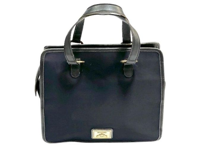Borsa a mano Moschino in nylon nero e pelle con portamonete - vista 5