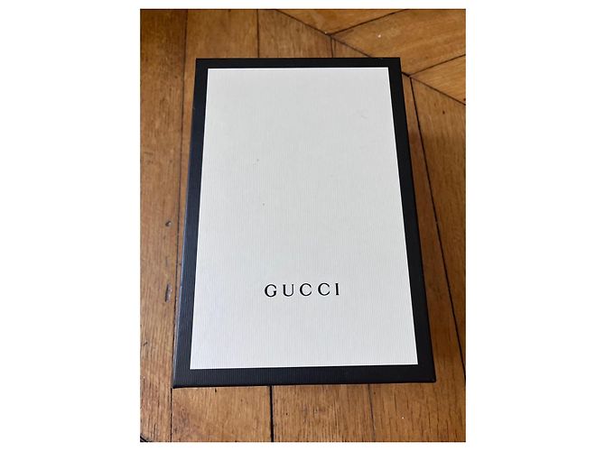 Sandali Gucci per bambini rosa in tela e pelle Nero Bianco - vista 5