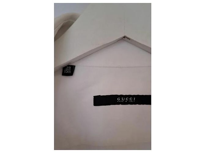 Camisa Gucci de algodón blanco Slim Fit - vista 3