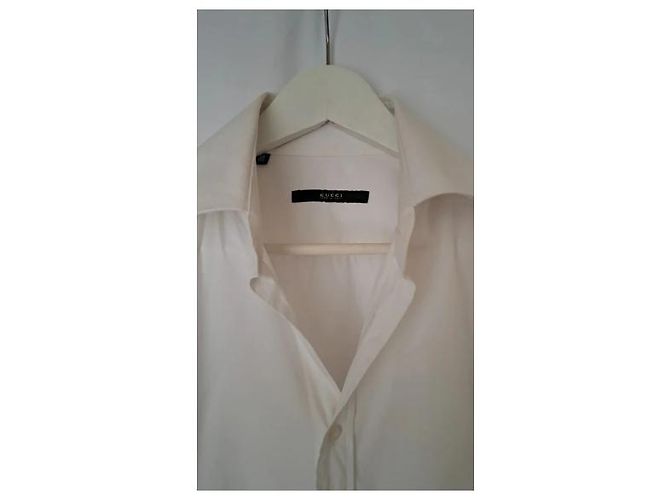 Camisa Gucci de algodón blanco Slim Fit - vista 4