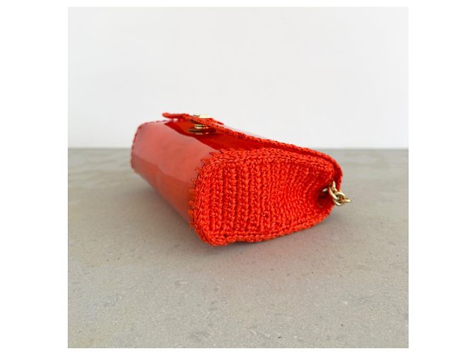 Dolce & Gabbana Bolso de hombro Rafia & PVC Naranja Primavera 2012 - vista 12