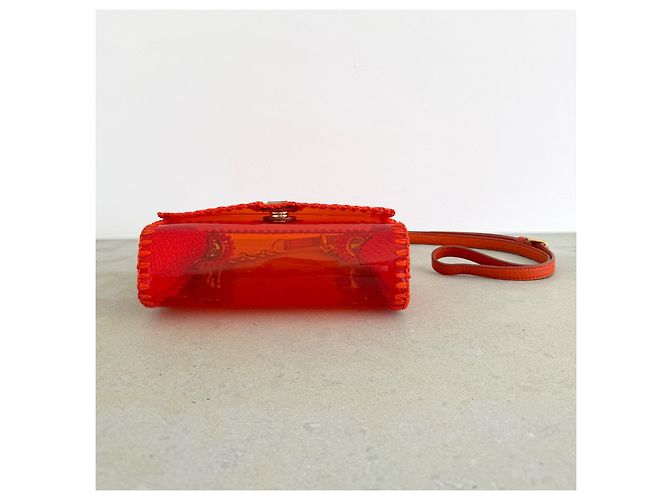 Dolce & Gabbana Bolso de hombro Rafia & PVC Naranja Primavera 2012 - vista 13