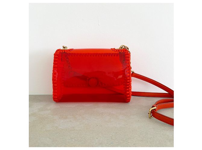 Dolce & Gabbana Bolso de hombro Rafia & PVC Naranja Primavera 2012 - vista 6