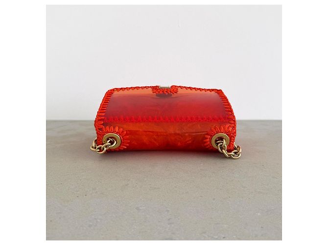 Dolce & Gabbana Bolso de hombro Rafia & PVC Naranja Primavera 2012 - vista 9