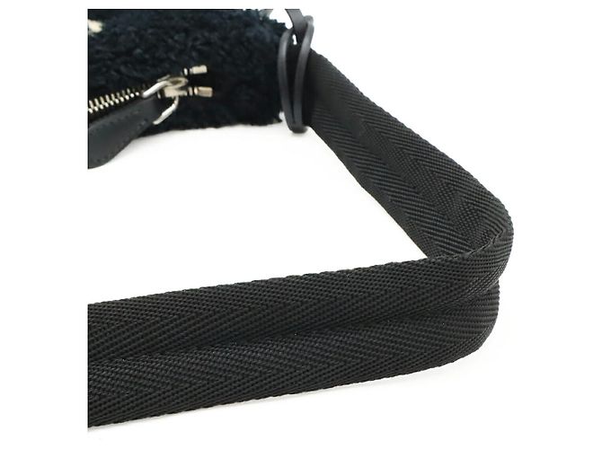 Borsa 2way in spugna Prada Re-Edition 2000 Nero - vista 4