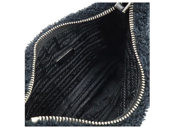 Borsa 2way in spugna Prada Re-Edition 2000 Nero - vista 6