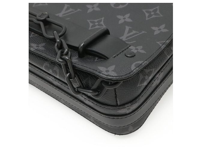 Louis Vuitton Steamer Monogram Eclipse 2way Schultertasche Schwarz Grau - Ansicht 3