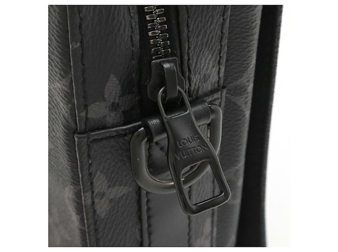 Louis Vuitton Steamer Monogram Eclipse 2way Schultertasche Schwarz Grau - Ansicht 5