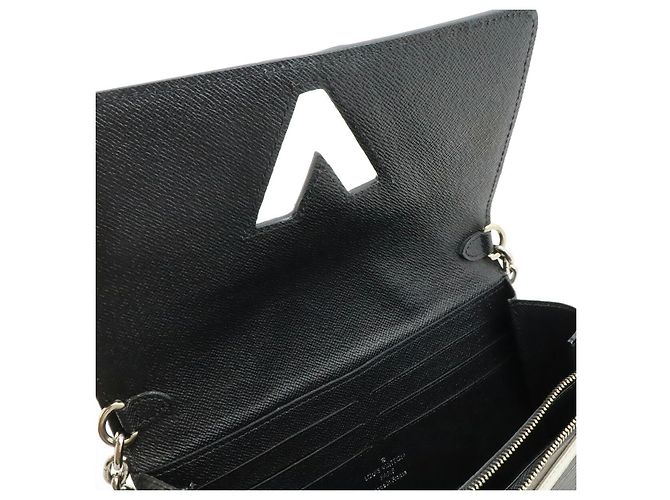 Louis Vuitton Twist Epi Monogram 2way Chain Wallet Nero - vista 6