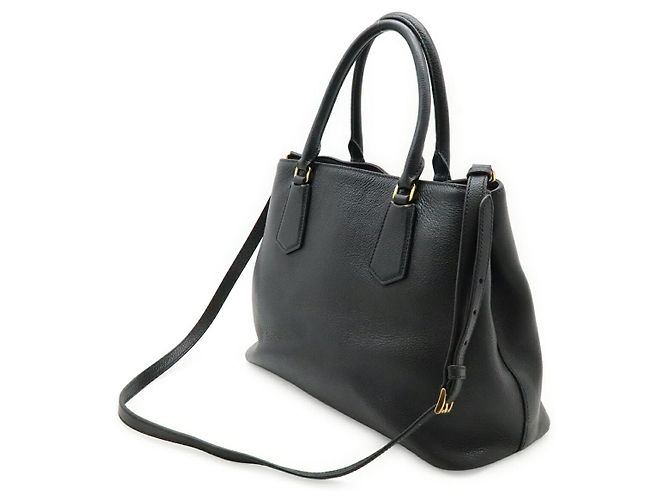 Bolso 2way de piel Prada 1BA239 Negro - vista 2