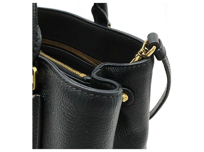 Bolso 2way de piel Prada 1BA239 Negro - vista 4