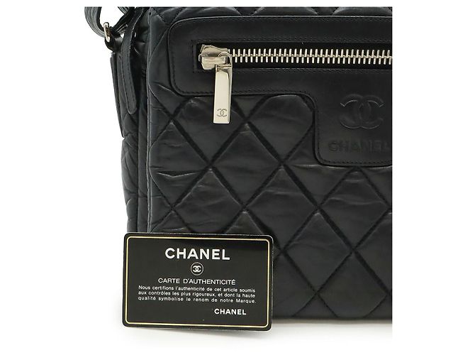 Borsa a tracolla Chanel Coco Cocoon Matelasse Small in pelle Nero - vista 9