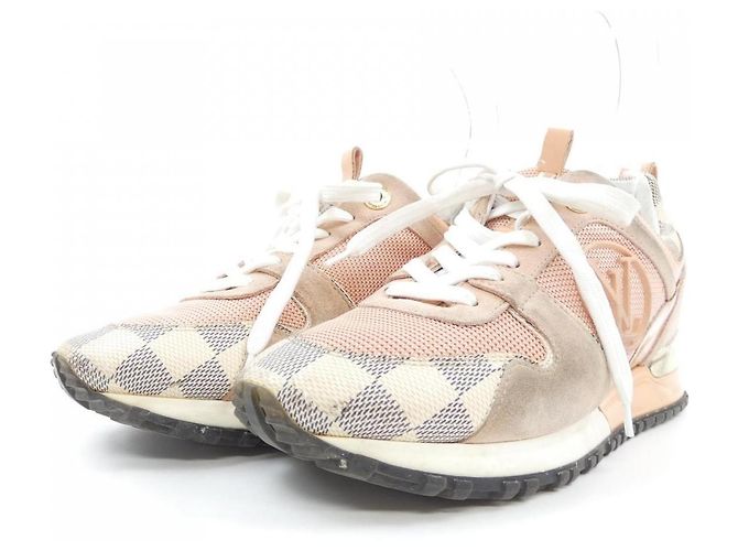 Sneakers Louis Vuitton Marrone Beige - vista 3