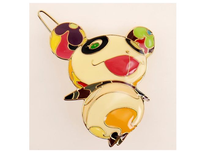 Barrette Louis Vuitton Flower Hatman/Panda/Onion Head D'oro - vista 4