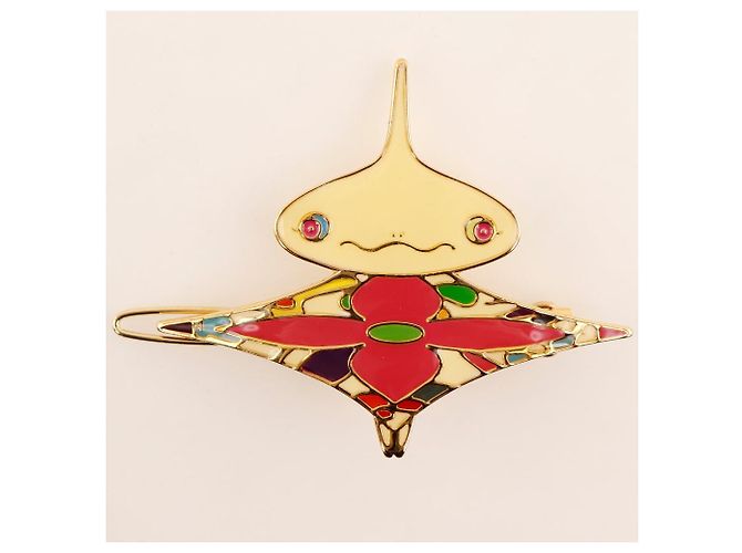 Barrette Louis Vuitton Flower Hatman/Panda/Onion Head D'oro - vista 6
