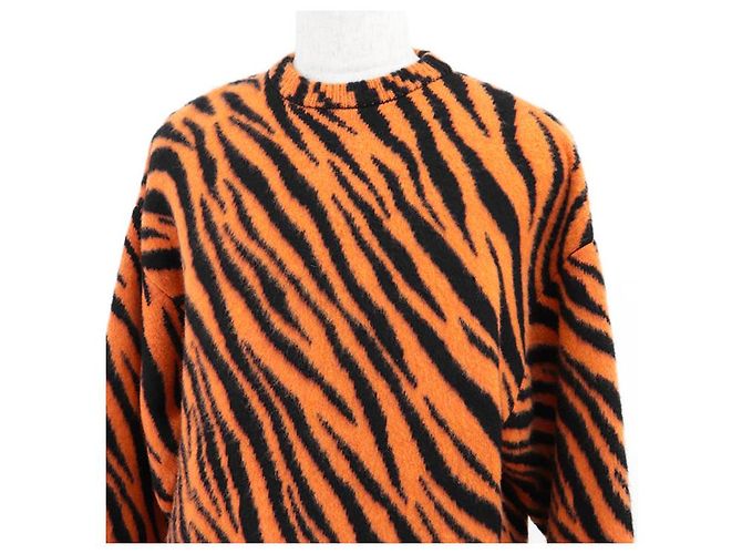 Everyday Balenciaga UNIFIT Kaschmir-Woll-Pullover Schwarz Orange - Ansicht 2