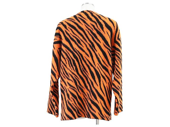 Everyday Balenciaga UNIFIT Kaschmir-Woll-Pullover Schwarz Orange - Ansicht 5