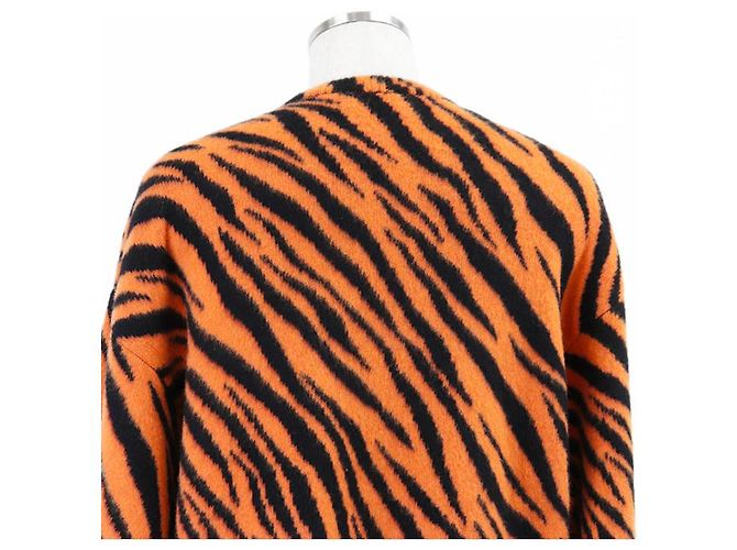 Everyday Balenciaga UNIFIT Kaschmir-Woll-Pullover Schwarz Orange - Ansicht 6