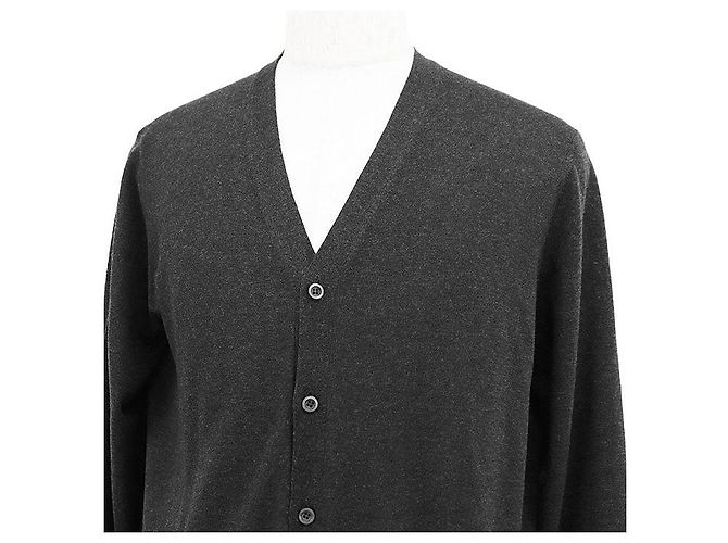 Cárdigan de lana virgen Prada Castaño - vista 2