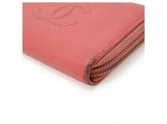 Timeless Monedero Chanel Coco Mark en piel caviar Rosa - vista 3