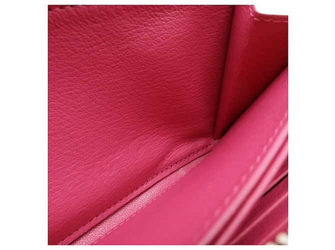 Zippy Cartera larga de cocodrilo Louis Vuitton Rosa Fucsia - vista 7