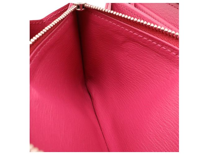 Zippy Cartera larga de cocodrilo Louis Vuitton Rosa Fucsia - vista 9
