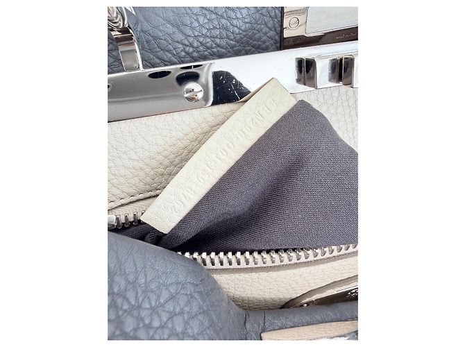 Fendi Peekaboo Regular Cuoio Roma Selleria Borsa Grigio antracite - vista 17