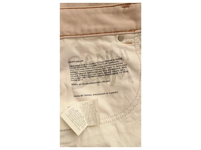 Jeans Ganni Lovy Color Block Rosa Fuschia - vista 11