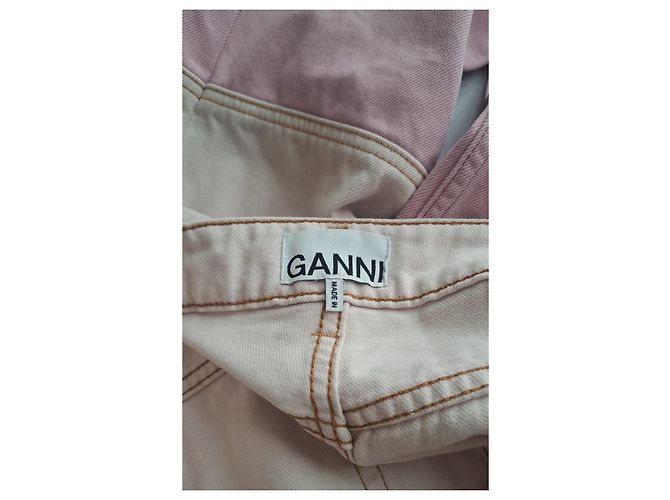Jeans Ganni Lovy Color Block Rosa Fuschia - vista 14