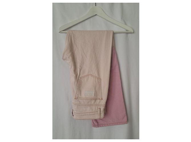 Jeans Ganni Lovy Color Block Rosa Fuschia - vista 16