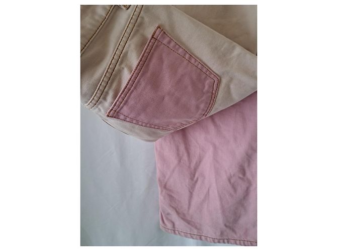 Jeans Ganni Lovy Color Block Rosa Fuschia - vista 17