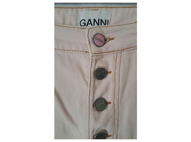 Jeans Ganni Lovy Color Block Rosa Fuschia - vista 5
